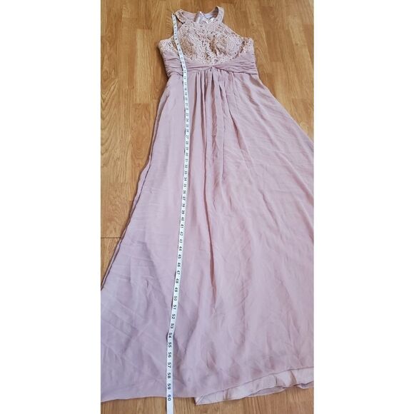 Eliza J Beaded Lace & Chiffon Gown Size 8 - Picture 11 of 12